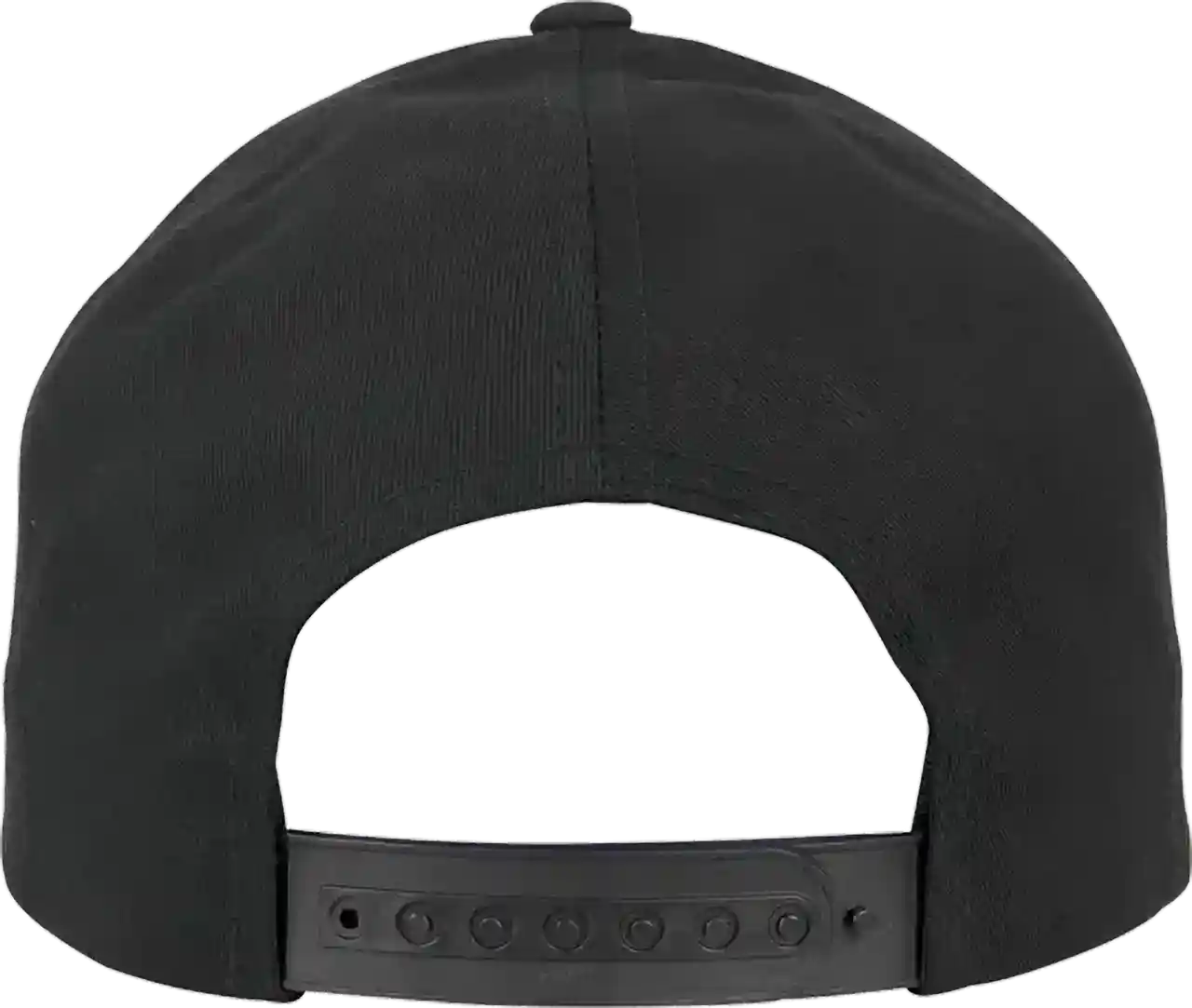 Basecap 5 Panel All Black Wappen